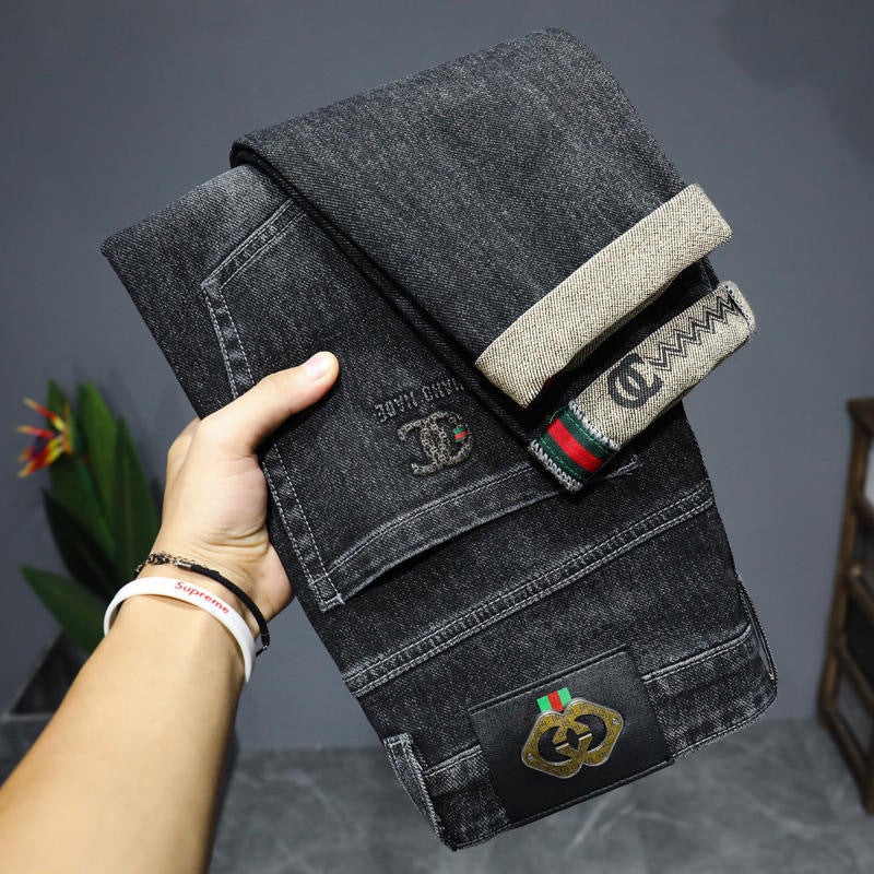 Unisex Classic Denim Jeans Loose Fit Daily Outdoor Wear - Image 2