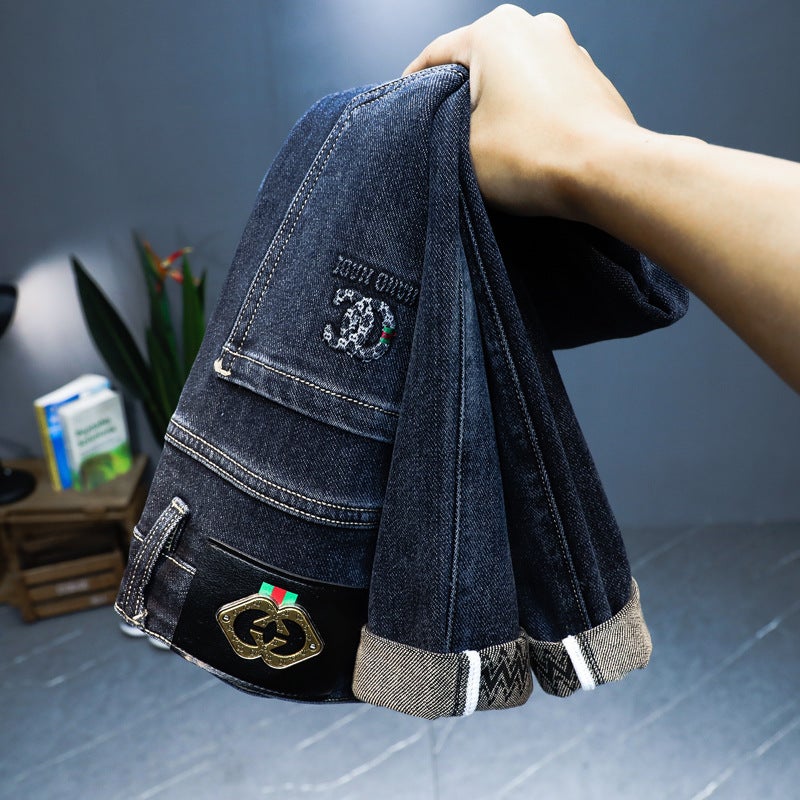 Unisex Classic Denim Jeans Loose Fit Daily Outdoor Wear - Image 4