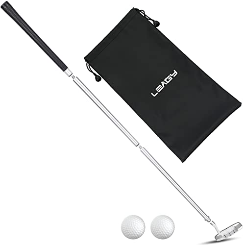 LEAGY 4-Section Portable Putter, Right Hand, 2 Golf Balls, 1Pack Bag - Image 1