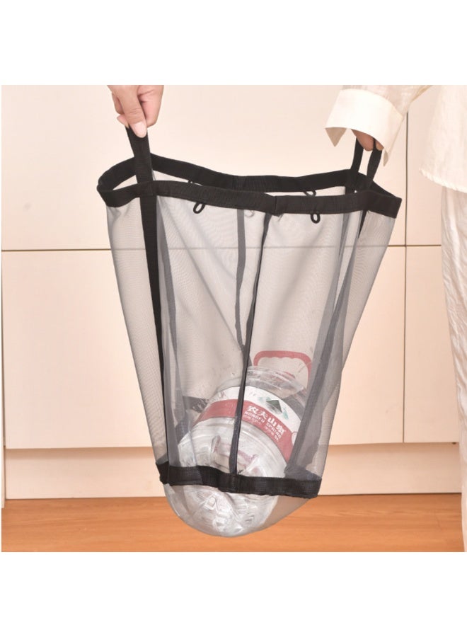 1pcs Foldable Mesh Laundry Basket With Handle, Wall Mounted Laundry Basket, Space Saving Design, Suitable For Home, Dormitory, Travel, And Storage - Image 5