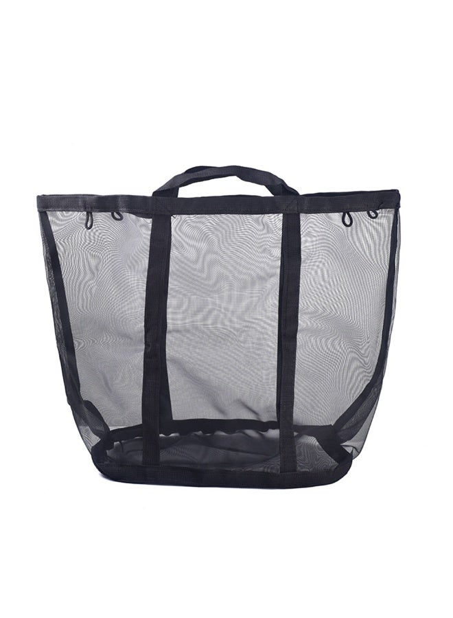 1pcs Foldable Mesh Laundry Basket With Handle, Wall Mounted Laundry Basket, Space Saving Design, Suitable For Home, Dormitory, Travel, And Storage - Image 2