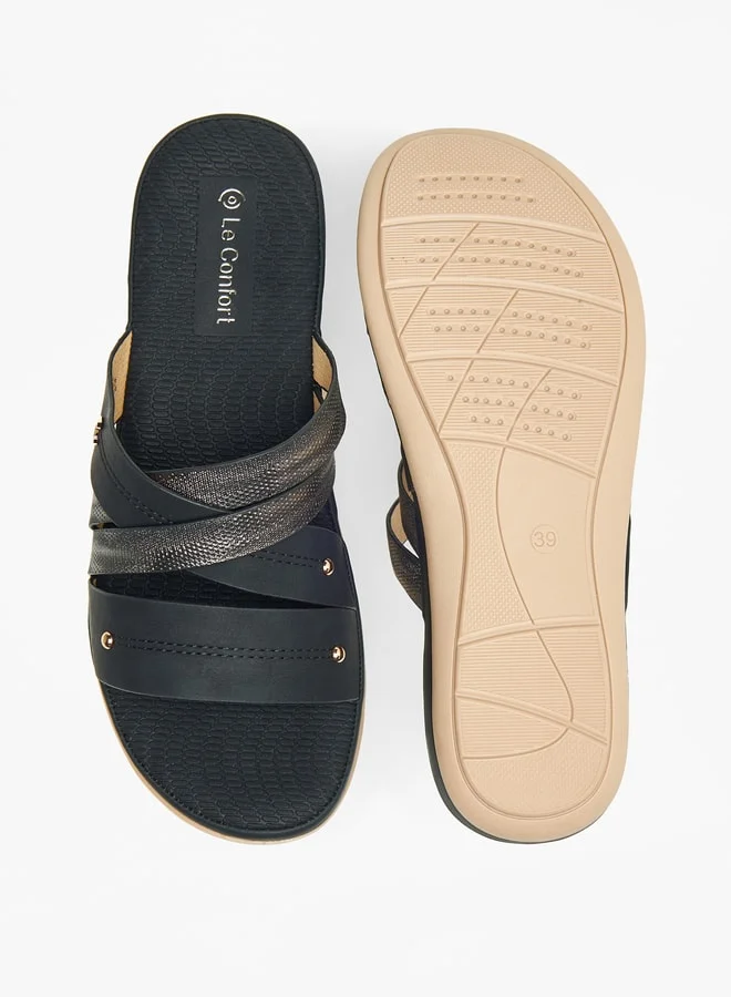 لو كونفورت Strappy Slip-On Flat Sandals