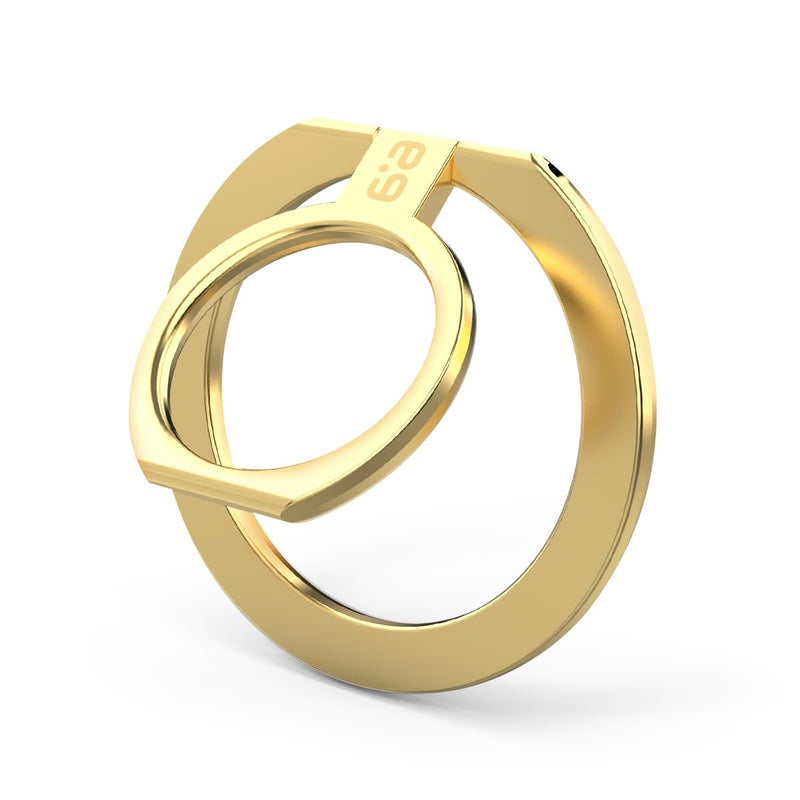 PureGear Magnetic Phone Grip Ring Stand, Magnetic Phone Ring Holder for MagSafe iPhone Air, 17, 17Pro, 17ProMax, 16, 16Pro, 16Plus, 16ProMax, 15, 15Plus, 14, 13, 12, Adjustable Kickstand (Gold) - Image 1