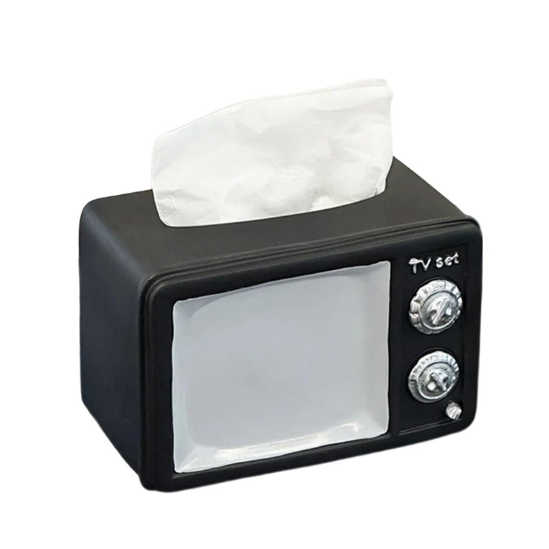 Teevee Shaped Resin Tissue Box Decorative Home Storage Dispenser - Image 2