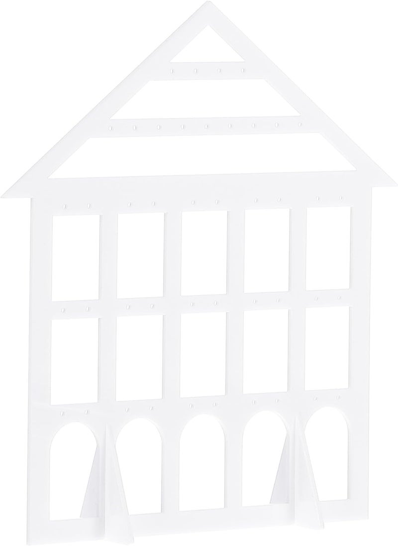 TPGP PATIKIL Acrylic Earring Holder Display Stand with 43 Holes - White - Image 1
