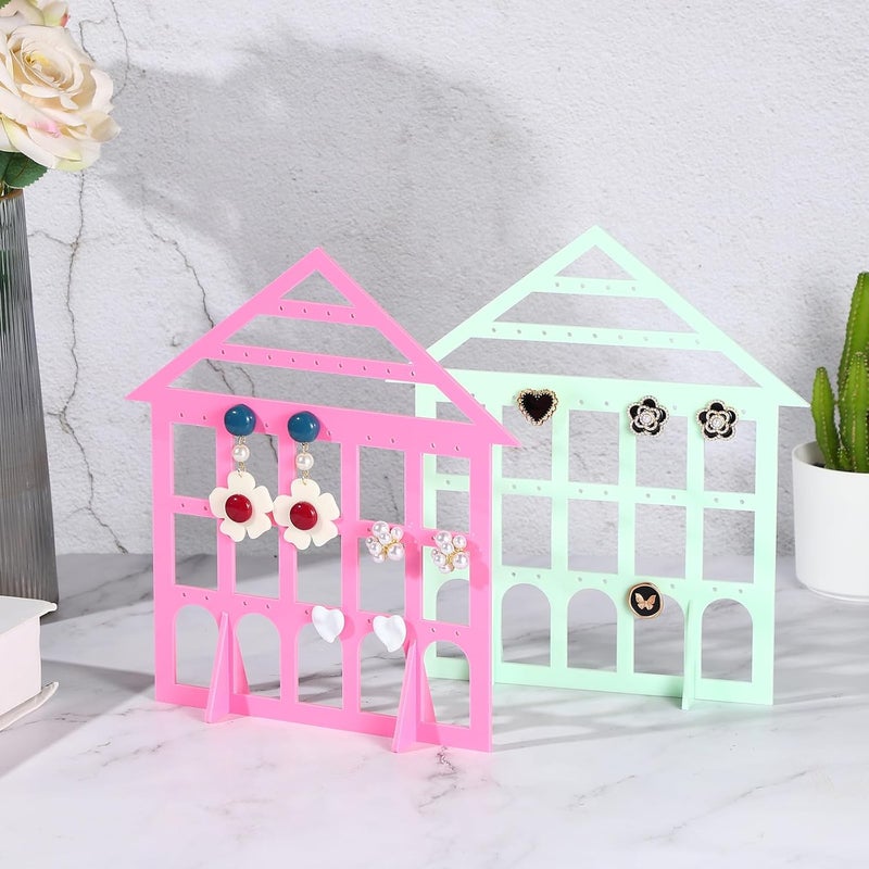 TPGP PATIKIL Acrylic Earring Holder Display Stand with 43 Holes - White - Image 4