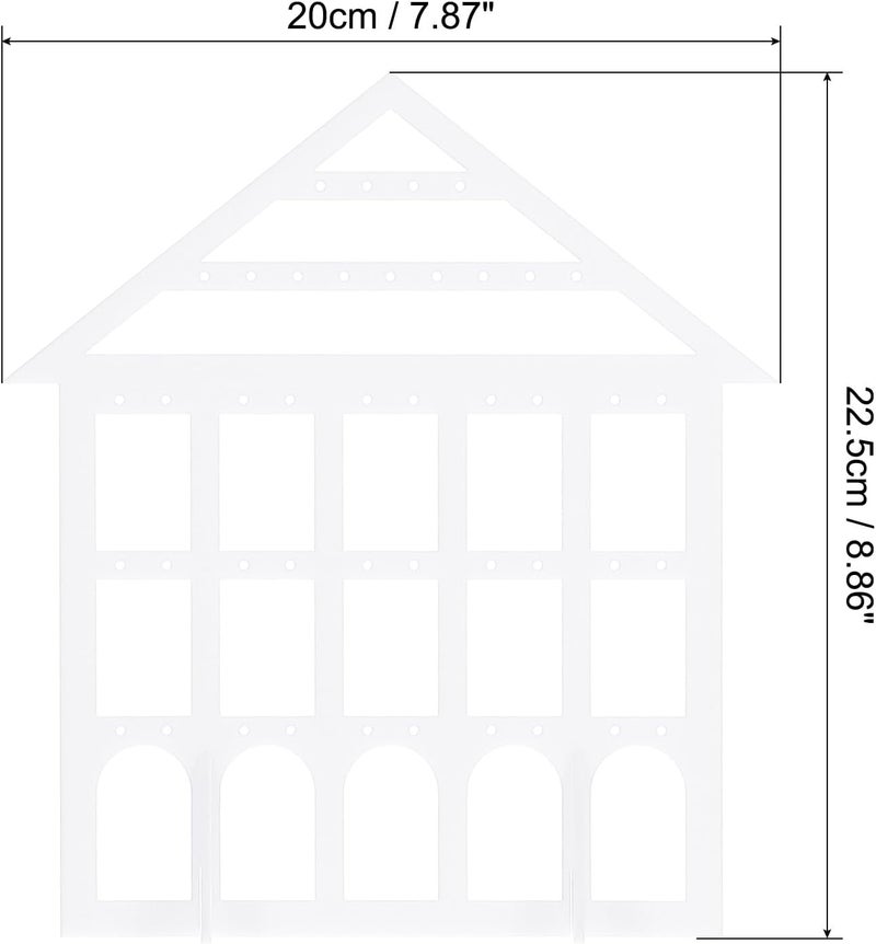 TPGP PATIKIL Acrylic Earring Holder Display Stand with 43 Holes - White - Image 2