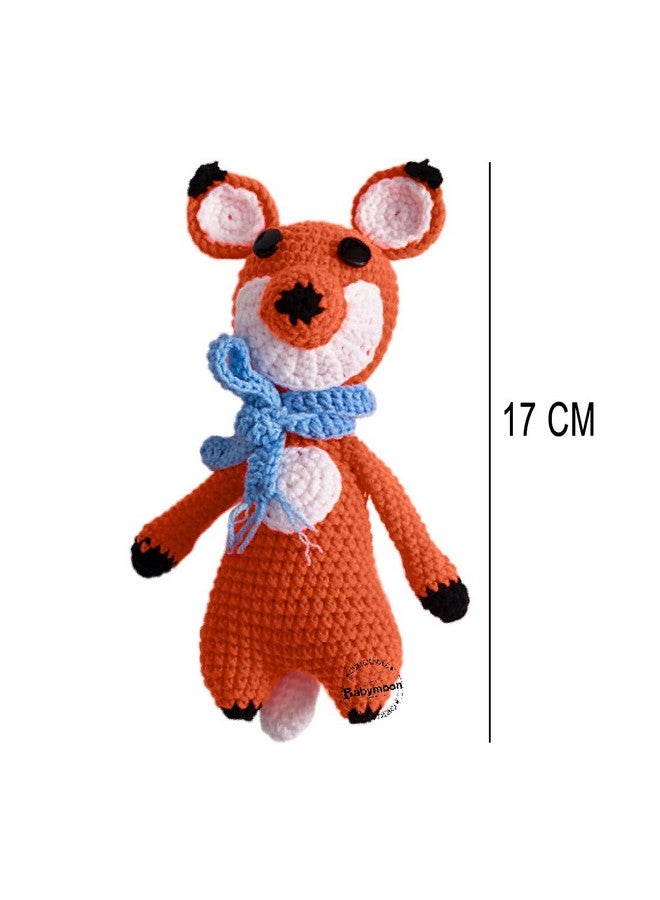 بيبي مون صغير (17 سم) حيوان محشو مصنوع يدويًا من الكروشيه، دعامات تصوير للأطفال، ألعاب عضوية - Image 3