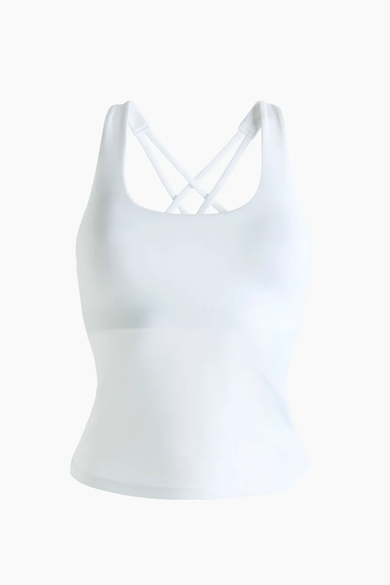 H&M  Sports vest top with SoftMove™ for Women | Best Price UAE