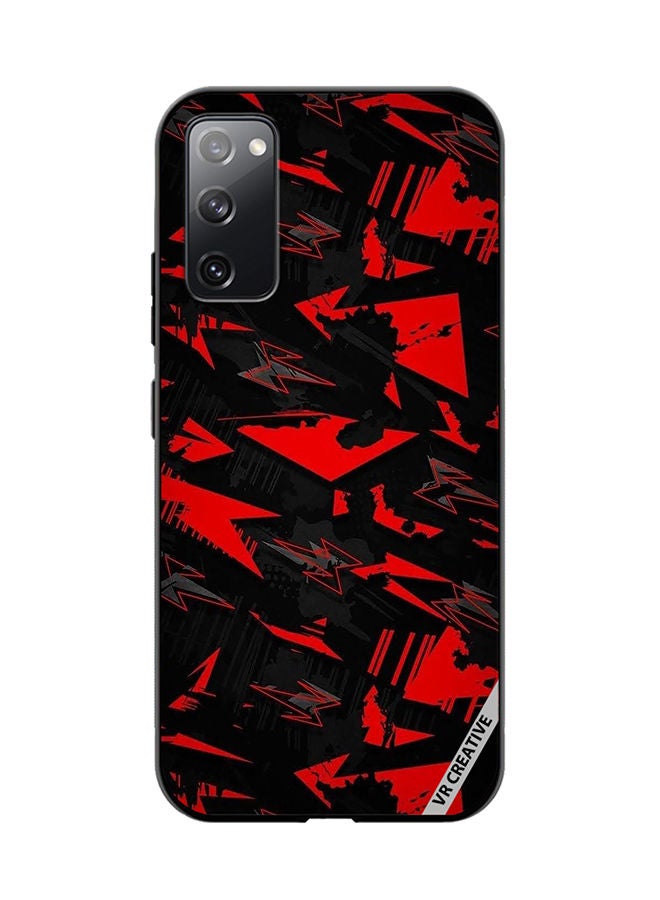 VR CREATIVE Protective Case Cover For Samsung Galaxy S20 FE 5G Abstract Design Multicolour - Image 1