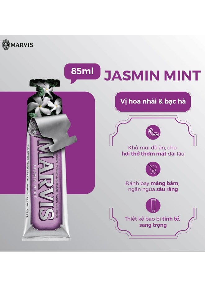 Marvis Marvis Toothpaste With Jasmine And Mint 85 ml  - Image 3