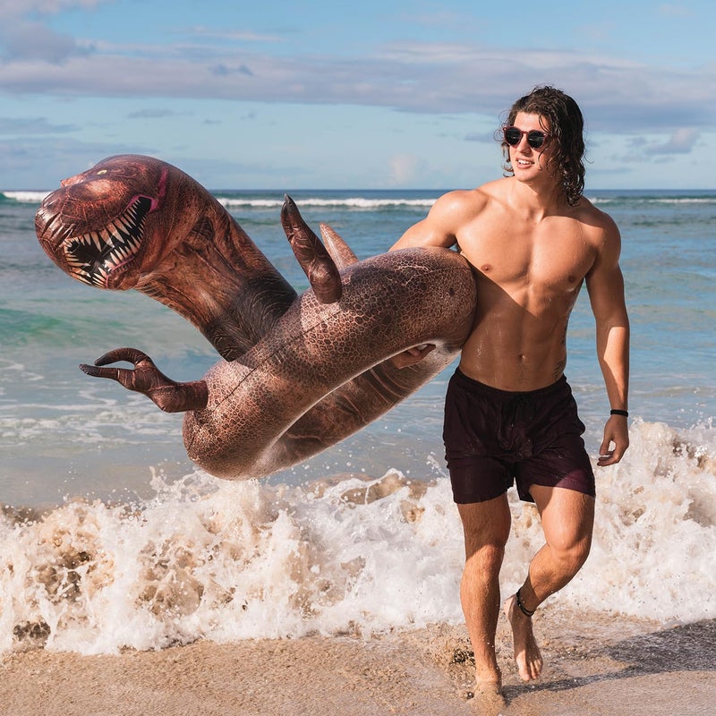 Poolcandy Inflatable 40"" inch Animal Pool Tubes & Swim Rings (T-Rex Dinosaur Tyrannosaurus Rex 40"" Dino Pool Tube) - Image 3