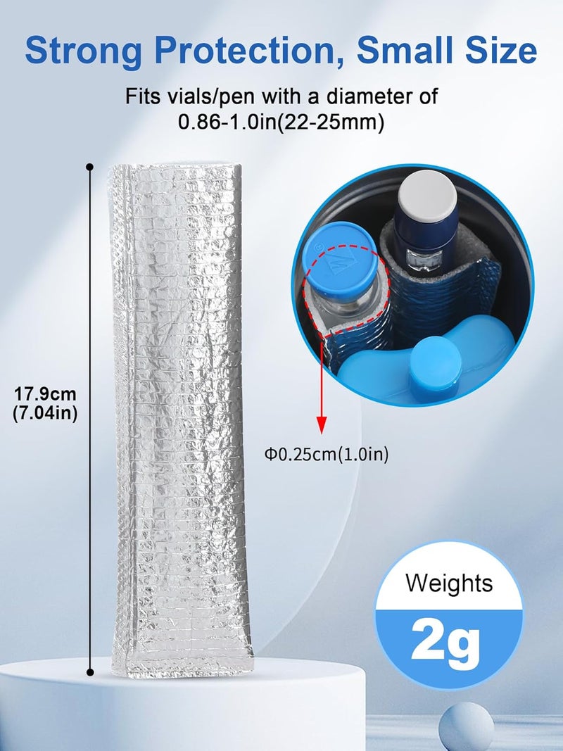 Leng Ke Large Insulin Travel Cooler Case 2 TSA Approved Ice Packs, Portable Madication Cooler for Travel and Daily Life - Image 5