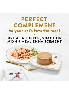 Fancy Feast Y Feast Appetizers Grain Free Cat Food Flaked Tongol Tuna Appetizer Lickable Cat Food Topper  (Pack Of 10) 1.1 Oz. Trays  - Image 4