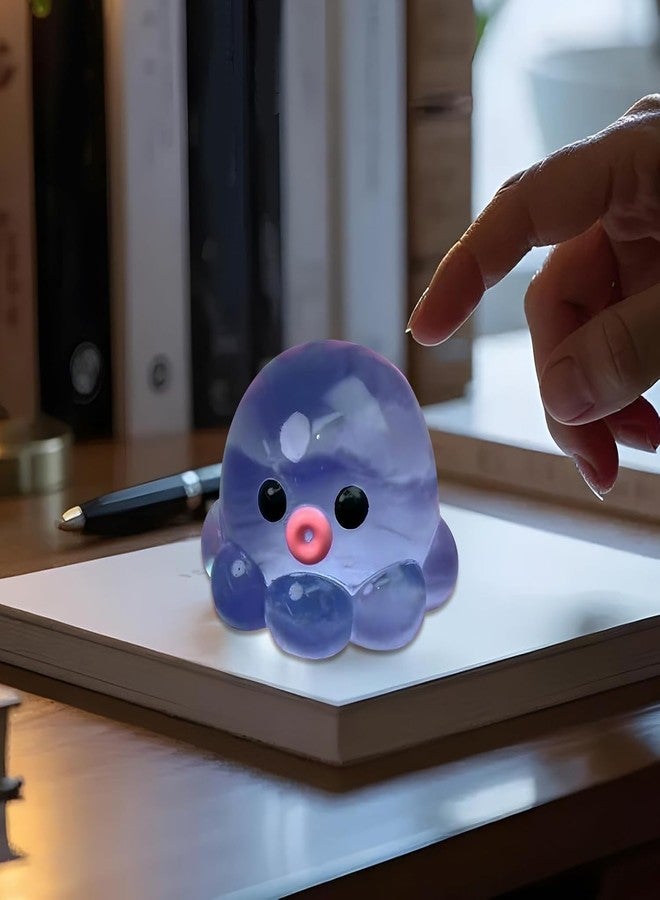 SQUISHCO Taba Squishy, Squishy Ball, Squeeze Ball, Octopus Soft Squishy Fidget Decor for Home Office Daily Use, Portable Squishy Piece for Focus, Relaxation, Desk Play and Daily Leisure Activities, Blue - Image 4