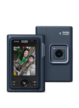 كاميرا أفلام فورية هجينة Instax Mini LiPlay+ وطابعة صور - (لون أزرق) ، مع شاشة LCD خلفية 6 × 4 سم ، وقدرات تسجيل الصوت ، وكاميرتين مزدوجتين - رئيسية وزاوية واسعة سيلفي ، منتصف الليل - view 4