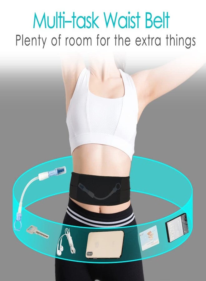 DiaBelt Breathable Peritoneal Dialysis Belt with Mesh Pouch PD Catheter Transfer Set Holder Accessories with Slits for G-Tube Feeding Tube Peg Tubing Stomach Women Men Adults Black - Image 5