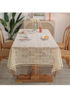 Rustic Style Tablecloth Crochet Hollow Tassel Placemat Suitable For Coffee Table Dining Table Wedding Party Decoration