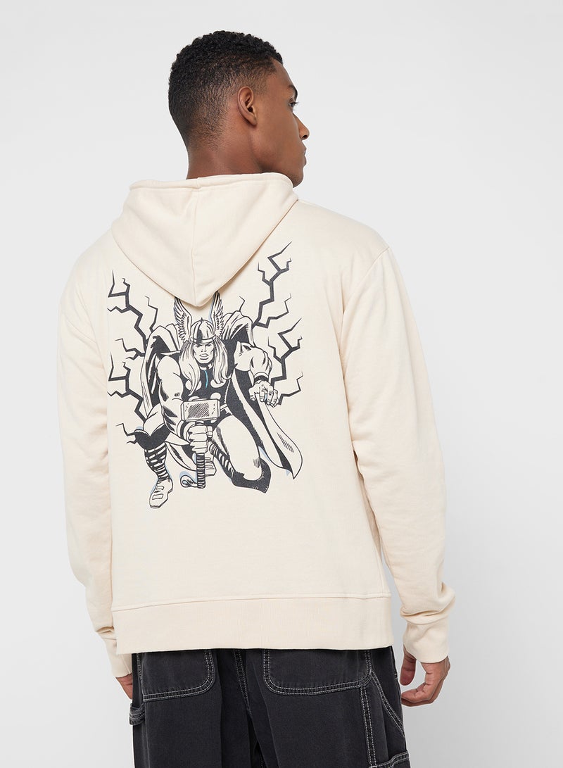 MARVEL Thor Men'S Oversized Pullover Hoodie - Image 1