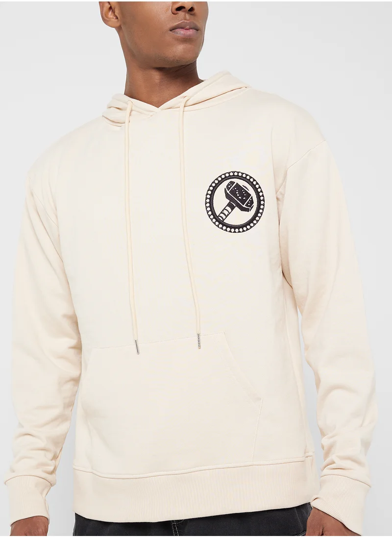 مارفل Thor Men'S Oversized Pullover Hoodie