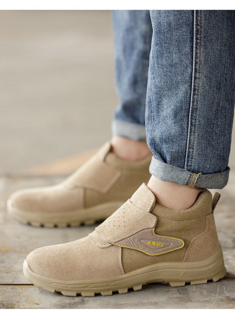 NIBEMINENT Labor Insurance Shoes Electric Welding Anti-scalding Anti-smashing Anti-piercing Insulation and Wear-resistant Safety Shoes - Image 3