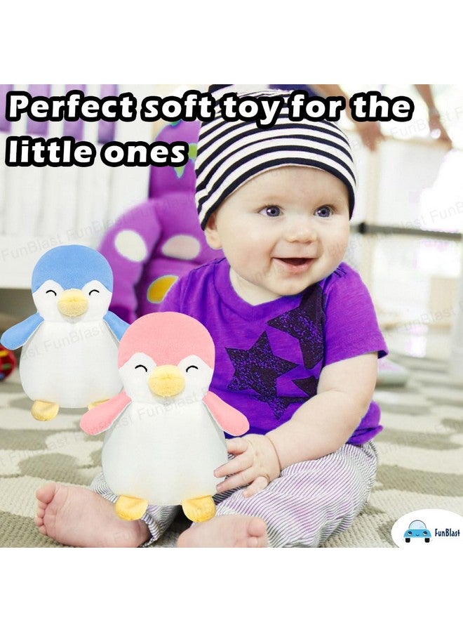 فنبلاست لعبة بطريق صغيرة ناعمة من فن بلاست - عبوة من لعبتين ناعمتين من القطيفة على شكل بطريق، ألعاب قطيفة محشوة، ألعاب ناعمة من القطيفة للبنات والأولاد والأطفال، ألعاب قطيفة قابلة للعناق، ديكور منزلي ناعم - 17 سم (متعدد الألوان) - Image 4