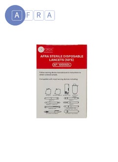 AFRA Sterile Disposable Lancets (50's) – Model AF-1000SDL | Safe & Convenient Blood Sampling for Glucose Monitoring  - Image 3
