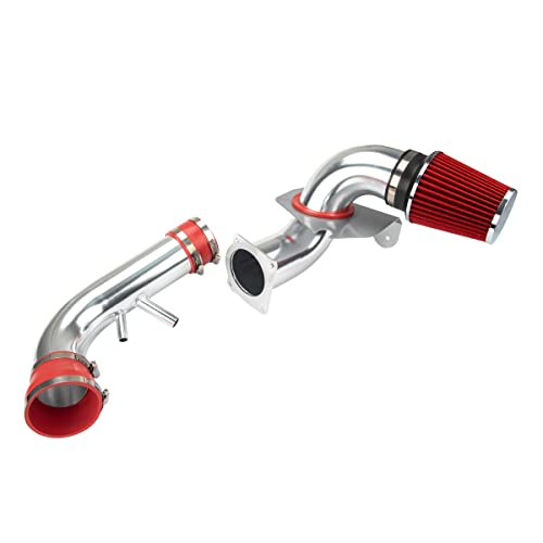 AUTOSITY Air Intake Kit, 3" & 3.5" Cold Air Intake System Kits + Filter Aluminum Compatible with 1996-2004 Mustang GT Model with 4.6L V8 (Red) - Image 3