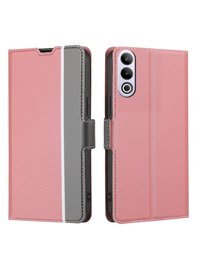 اس-توب جراب هاتف OnePlus Ace 3V 5G من الجلد مع أزرار جانبية من نسيج قطني - Image 1