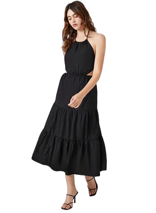 FOREVER 21 Tiered Halter Midi Dress  - Image 1