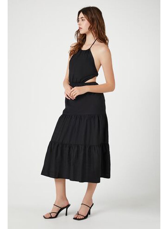 FOREVER 21 Tiered Halter Midi Dress  - Image 2
