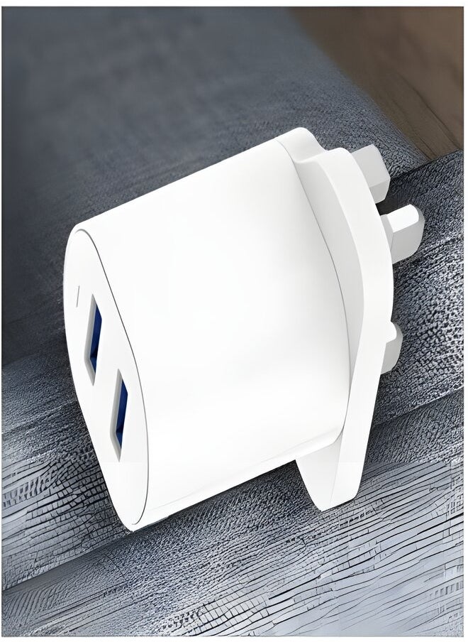 PROMASS - original wall charger with two USB ports supports 20W fast charging, compatible with iPhone and all other phones,. - Image 1