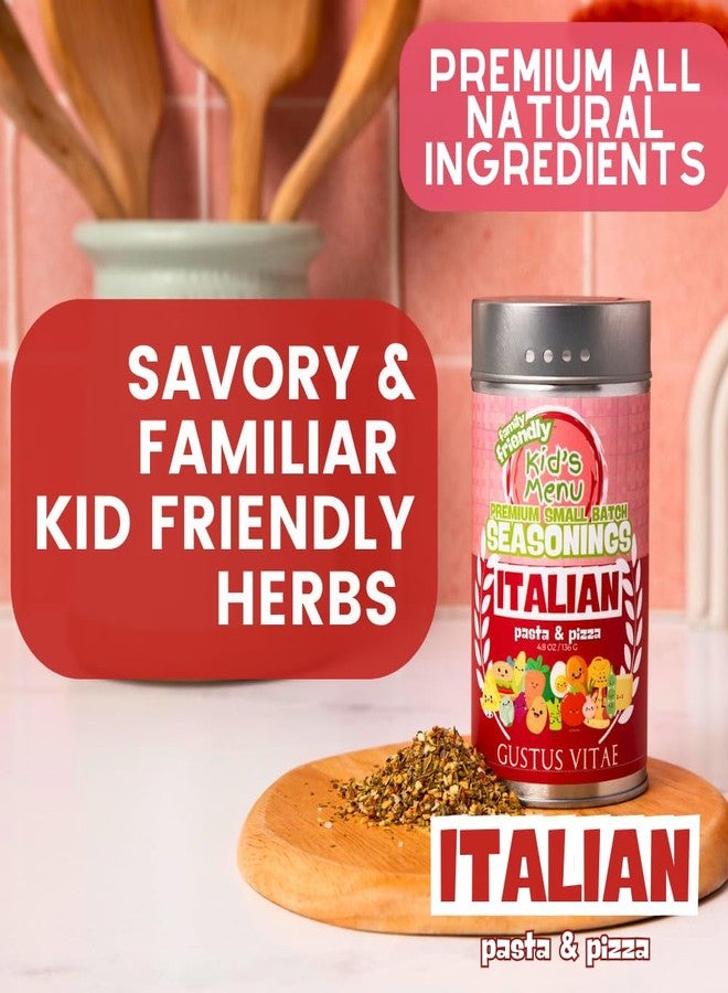 GUSTUS VITAE Kid’s Menu: Italian - Pasta & Pizza Gourmet Seasoning Blend | Hand Made Seasoning | All Natural Spice Blend | No MSG | Lower Sodium | Non GMO | Fun, Savory, Mild Flavor Spices | Picky Eater Approved | Great for Ages 3–11 | Quick & Easy | Family Friendly | Not Spicy | Small Batch | Made in USA | Gustus Vitae - Image 3