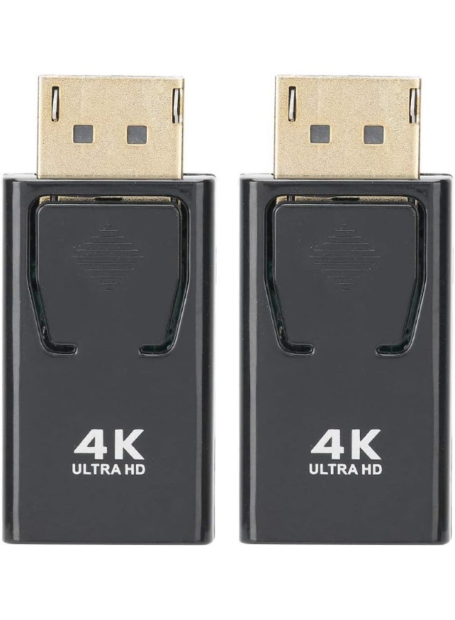 Compact DisplayPort (DP) to HDMI Converter - Mini Black Adapter for Laptop & Computer - Plug & Play High-Quality Video - Image 2