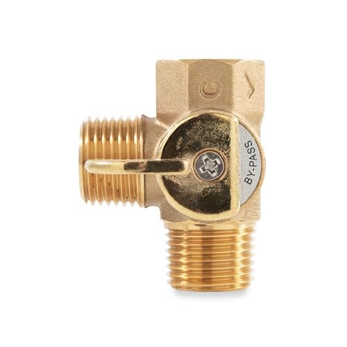 Camco 3-Way Valve Replacement for RV Winterization Water Heater by-Pass Kit - Heavy Duty Brass Construction - Provides Easy Non-Restricted Flow & Installs Easy (37463) - Image 2