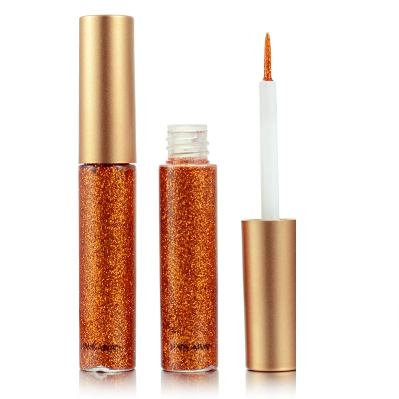 DekRion Longlasting Waterproof Glitter Eyeliner  Highpigmented Colorful Liquid in Silver Gold Purple Green