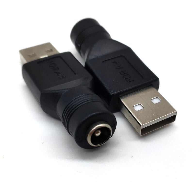 Traovien USB to DC Power Adapter, 2PCS USB 2.0 Male to DC 5.5mm x 2.1mm Female 5V Connector Power Adapter for USB Device and for Laptop PC - Image 2