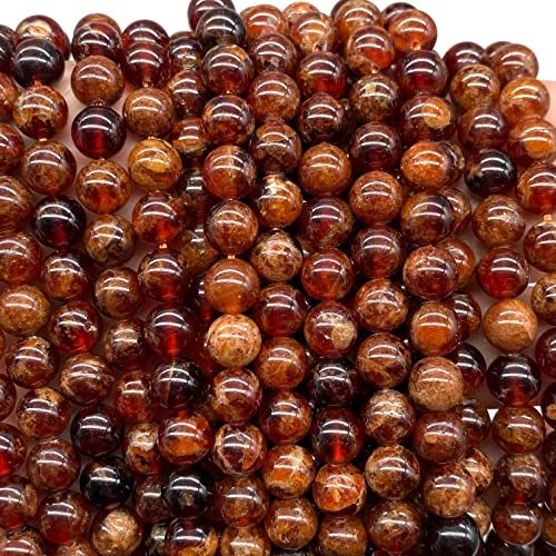 ABC GEMS USA ABCGEMS Peruvian Strawberry Calcite Beads AKA Orchid Calcite (Well-Defined Peach & Orange Hues - Consistent Color with Minimal Fading or Dull Areas) Smooth Round 10mm - Image 3