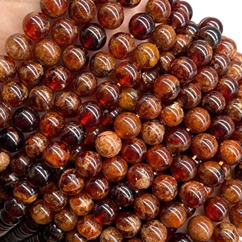 ABC GEMS USA ABCGEMS Peruvian Strawberry Calcite Beads AKA Orchid Calcite (Well-Defined Peach & Orange Hues - Consistent Color with Minimal Fading or Dull Areas) Smooth Round 10mm - Image 5