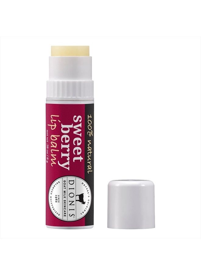 Dionis Goat Milk Skincare Sweet Berry Scented Lip Balm (0.28 oz) - Made in the USA - Cruelty-free and Paraben-free - Image 1
