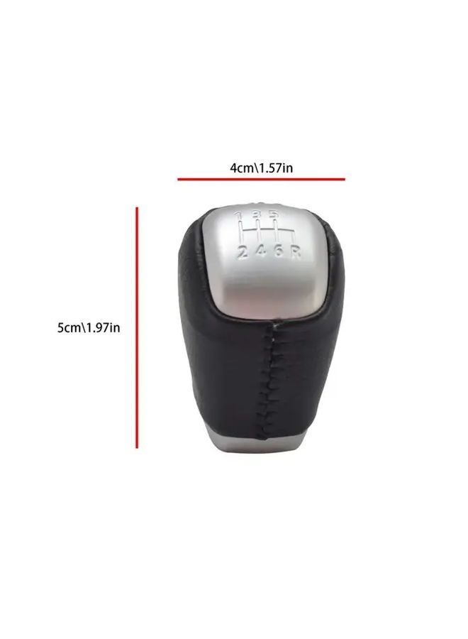 Black Leather Manual 6 Speed Gear Shift Knob For Land Rover LR024721 Sports - Image 5