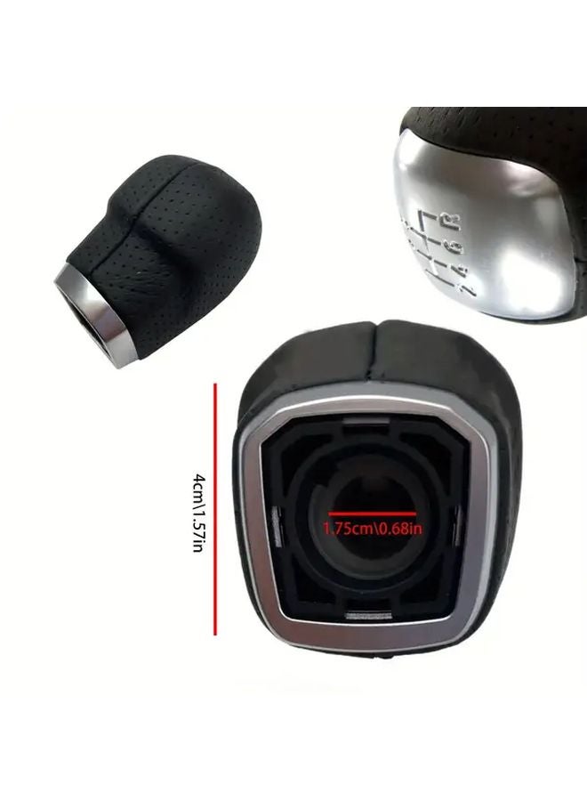 Black Leather Manual 6 Speed Gear Shift Knob For Land Rover LR024721 Sports - Image 4