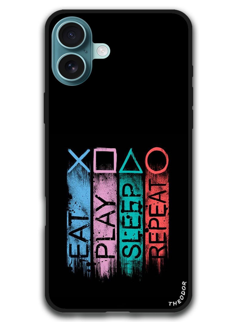 Theodor Protective Case Anti Scratch Shock Proof Bumper Cover For iPhone 16 (6.1)-inch Eat Pla - Image 1