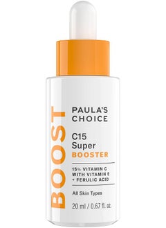 باولاز تشويس مصل تفتيح البشرة Boost C15 Super Booster، 15% فيتامين سي مع فيتامين إي وحمض الفيروليك، 0.67 أونصة  - Image 1