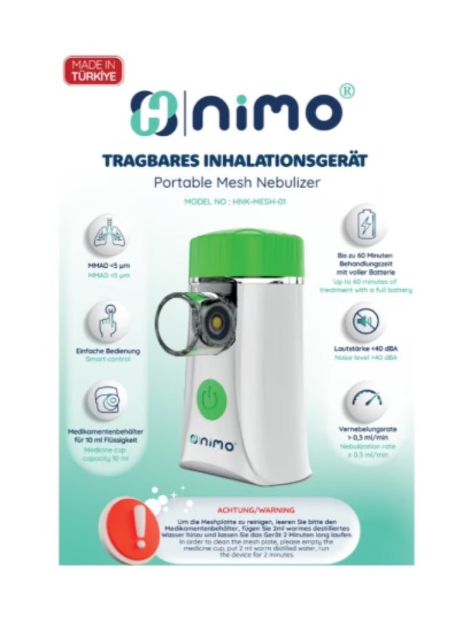 Nimo NEBULIZER Vapor Spray for Breathing Device-NIMO - HNK-MESH-01 Model - Image 1