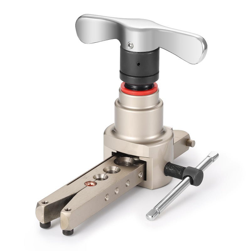 TURBRO HVAC Flaring Tool for 1/4â€™â€™ to 3/4â€™â€™ Pipes, Electric and Manual Flaring Tool, Compatible with Drills, Eccentric Cone Type for 45 Degree Single Flares, for Copper and Aluminum Pipes - Image 1