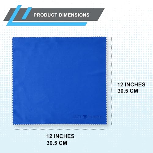 Eco-Fused Microfiber Cleaning Cloth - 12x12 Inch Microfiber Cloth - Pack of 20 Large Cleaning Cloths - Microfiber Cleaning Cloth for Electronics and Monitors - Image 3