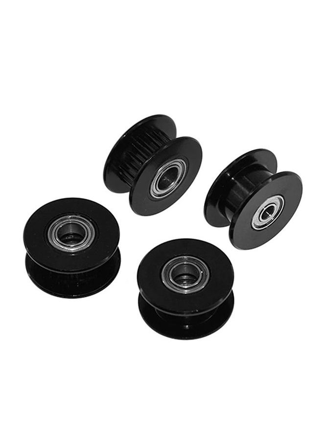 NIBEMINENT 10-Piece Idle Pulley Gear Wheel Printer Belt Set Black/Silver  - Image 3