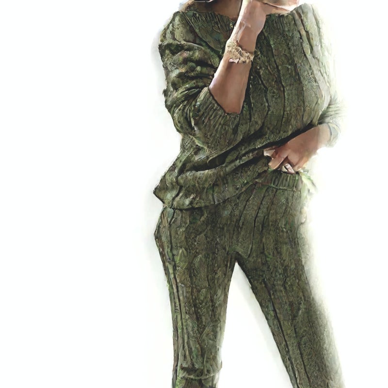 Women's Sweater Set, Fashion Knitwear Pullover - Image 1
