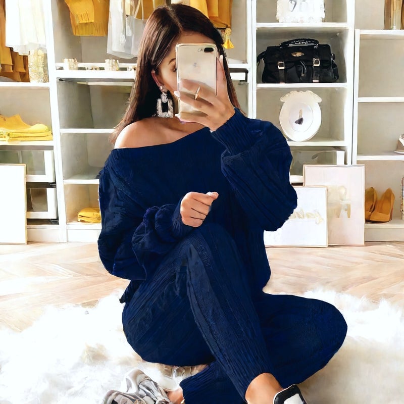 Women's Sweater Set, Fashion Knitwear Pullover - Image 3
